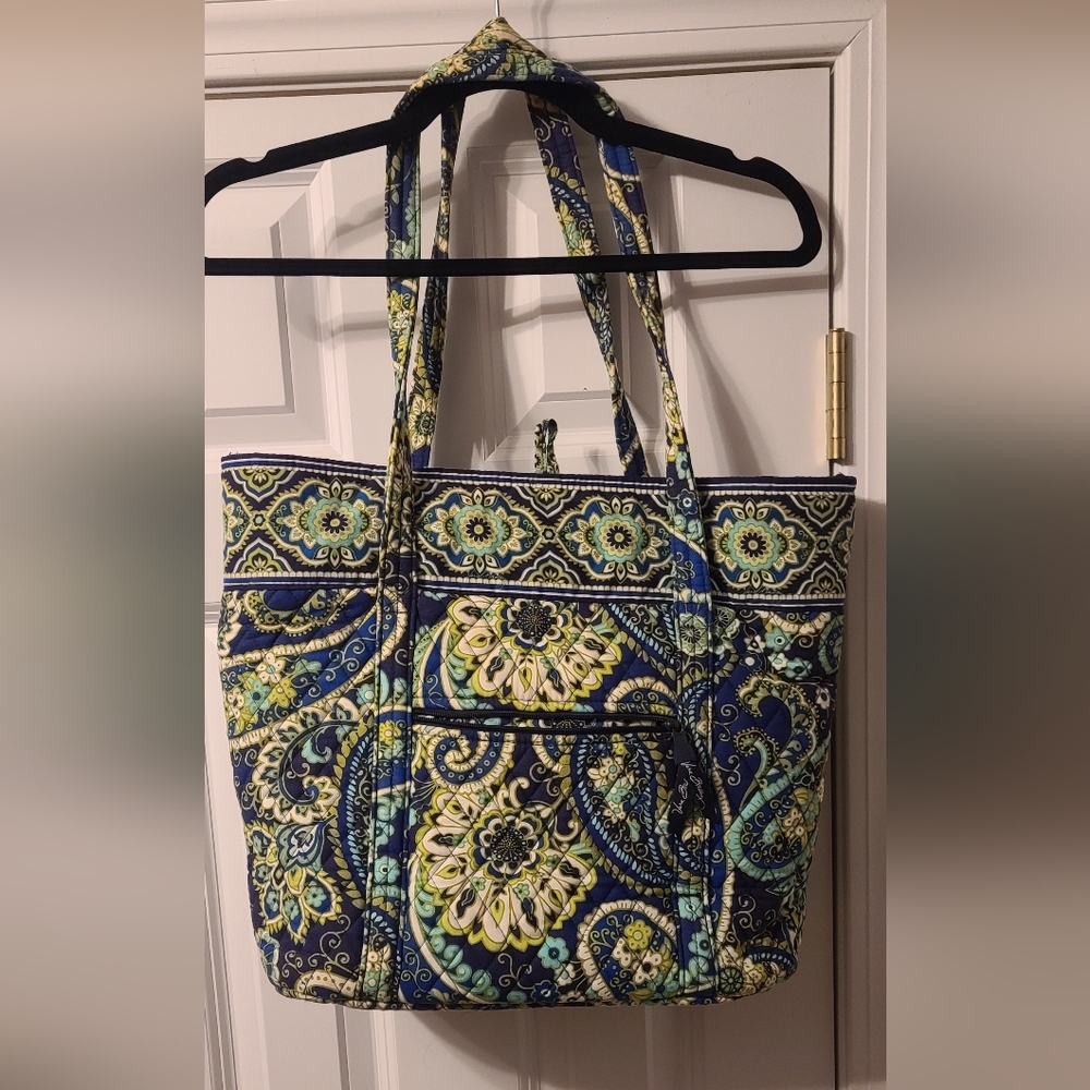 Vera Bradley Paisley Blue and Green Tote